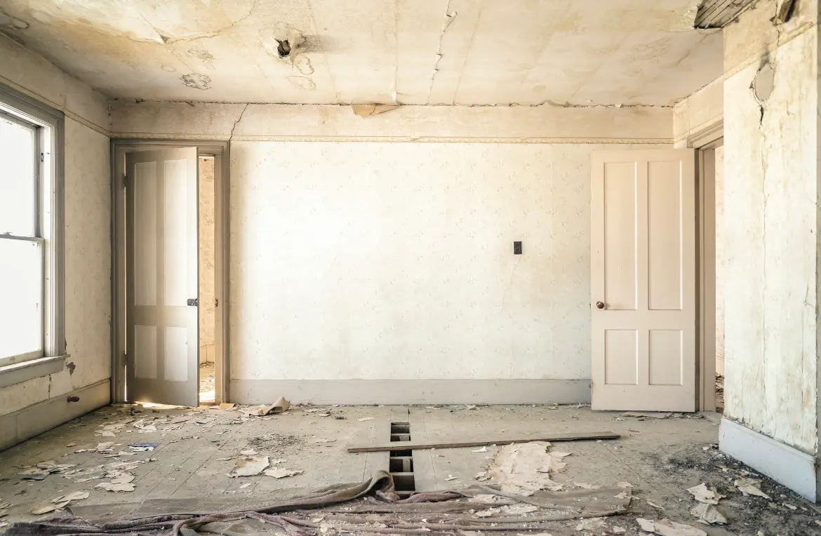 Waste disposal crew managing a cleanout project in Morgan City